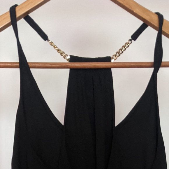 Michael Kors Black Sleeveless Chain Halter - Picture 1 of 4